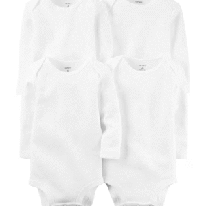 Kit Body Bebê 12 Peças Branco